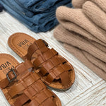 AMALFI Leather Cognac Brown