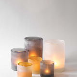 Frost candle holder S, Amber