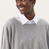Tilanna Poncho, Medium Grey Melange