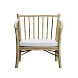 Istuintyyny bambunojatuoliin, White