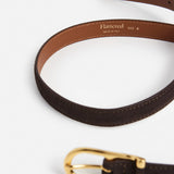 Betty nahkavyö, Suede Chocolate