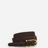 Betty nahkavyö, Suede Chocolate