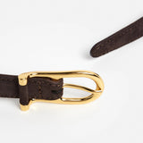 Betty nahkavyö, Suede Chocolate