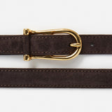 Betty nahkavyö, Suede Chocolate