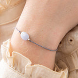 Gemstone rannekoru Blue Lace Agate