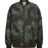 Ruby Print Bomber Jacket, Olive Night