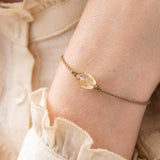 Gemstone rannekoru Citrine