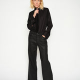 Dara Coated Pant Long, Black