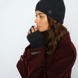 Tova käsineet ribbineulosta, Dark Navy