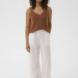 Betana pellavahousut (regular), Bright White