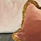 Doris tyynynpäällinen 30x50cm, Rust Pink/Camel