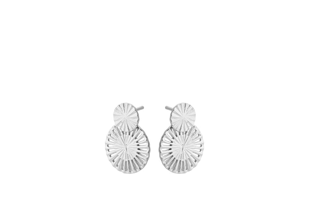 Pernille Corydon - Small Starlight Earrings 20mm, hopea