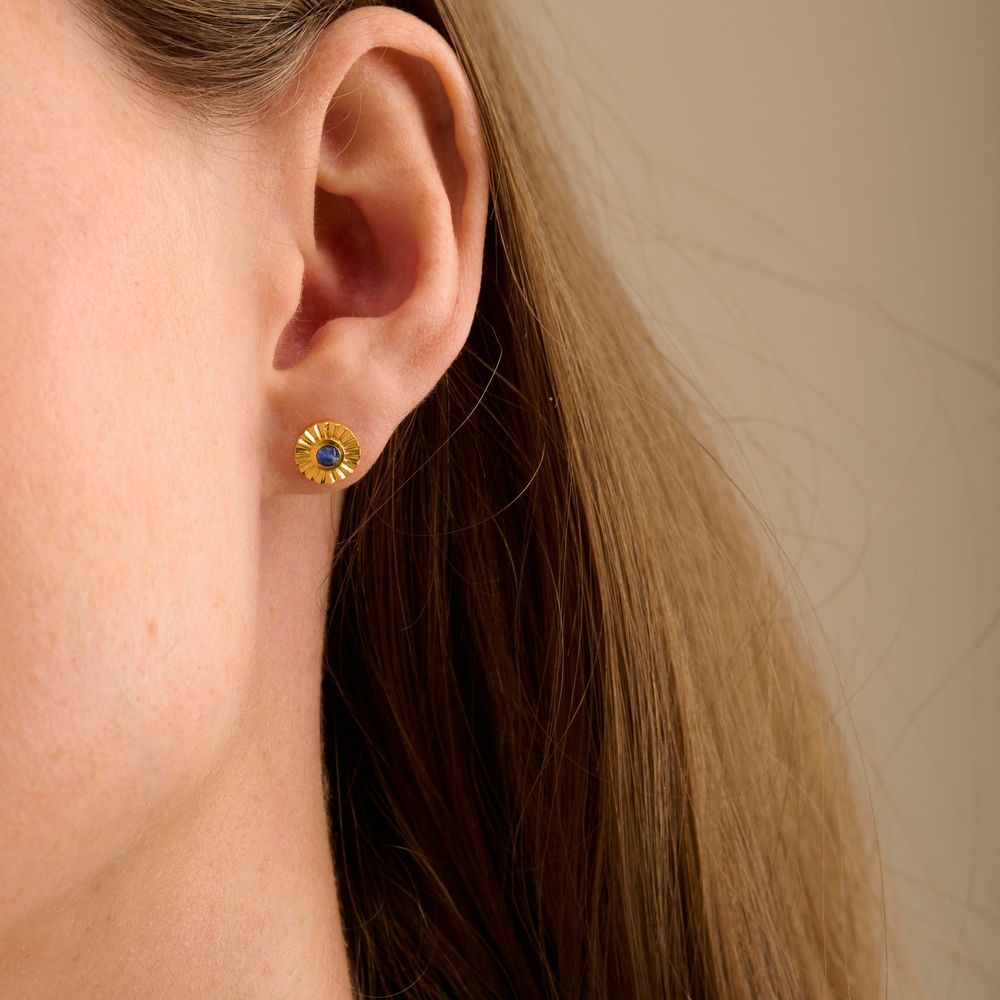 Pernille Corydon - Autumn Sky Earsticks 8mm, kulta