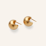 Echo Hoops, Gold Plated Brass