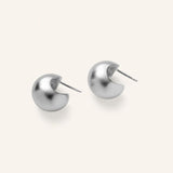 Echo Hoops, Silver Plated Brass
