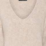Syringabrushed Elaia neule, Beige