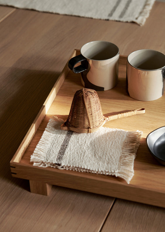 Ferm Living - Savor lasinalunen, 4 kpl, off-white/choco