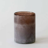Frost candle holder L, Brown