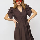 Hera kietaisumekko, Dark Brown