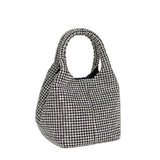 Merry Rhinestones Bag, Clear Silver