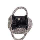 Merry Rhinestones Bag, Clear Silver