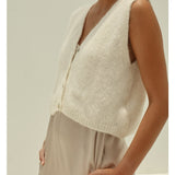 Telma neuleliivi alpakkaa, White