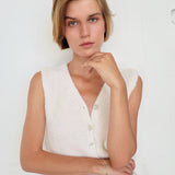 Telma neuleliivi alpakkaa, White