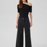 Nupti Off Shoulder t-paita, Black
