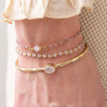 A Beautiful Story - Iris rannekoru Rose Quartz, gold