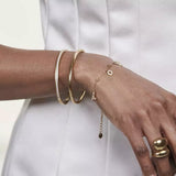 Tube bangle, Gold