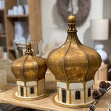 Joulutemppeli H27cm, Golden