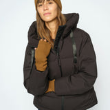 Tova käsineet ribbineulosta, Dark Camel