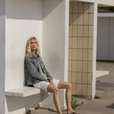 Lisamarie pellavashortsit, White