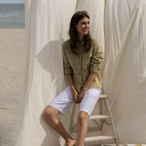 Lisamarie pellavashortsit, White