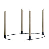 Lumi ovaali adventtikynttelikkö, Black