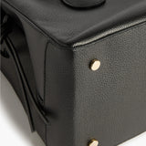 Lydia Tote Bag Grained Leather, Black