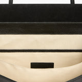 Lydia Tote Bag Grained Leather, Black