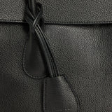 Lydia Tote Bag Grained Leather, Black