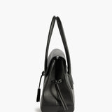 Lydia Tote Bag Grained Leather, Black