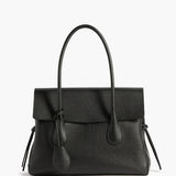 Lydia Tote Bag Grained Leather, Black
