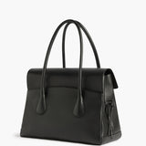 Lydia Tote Bag Grained Leather, Black