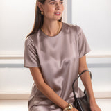 Lyhythihainen satiinipaita, Nougat