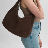 Samara Bag Suede, Dark Brown