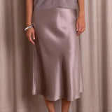 Midi satiinihame, Nougat