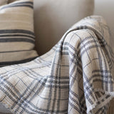 Milton torkkupeitto, sand beige ruutu