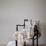 Milton torkkupeitto, sand beige ruutu