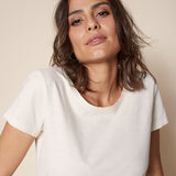 Arden t-paita O-kaulus, White
