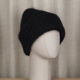 Paksu pipo kid mohair sekoitteesta, Black