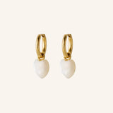Ocean Heart huggies, Gold