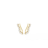 Ocean Treasure Ear Climbers, Gold